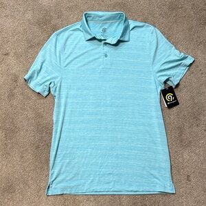 C9 By Champion Aqua Blue Performance Polo Shirt Size M